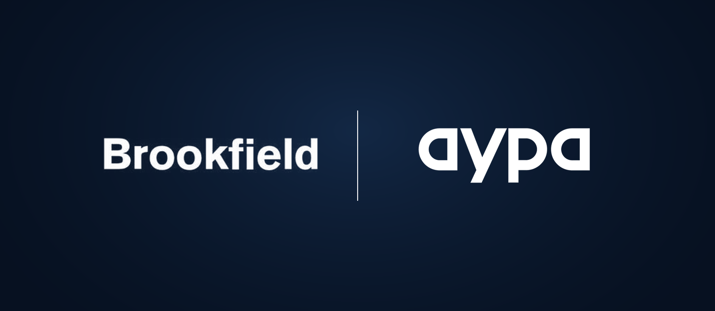 Brookfield and Aypa Power logos side by side
